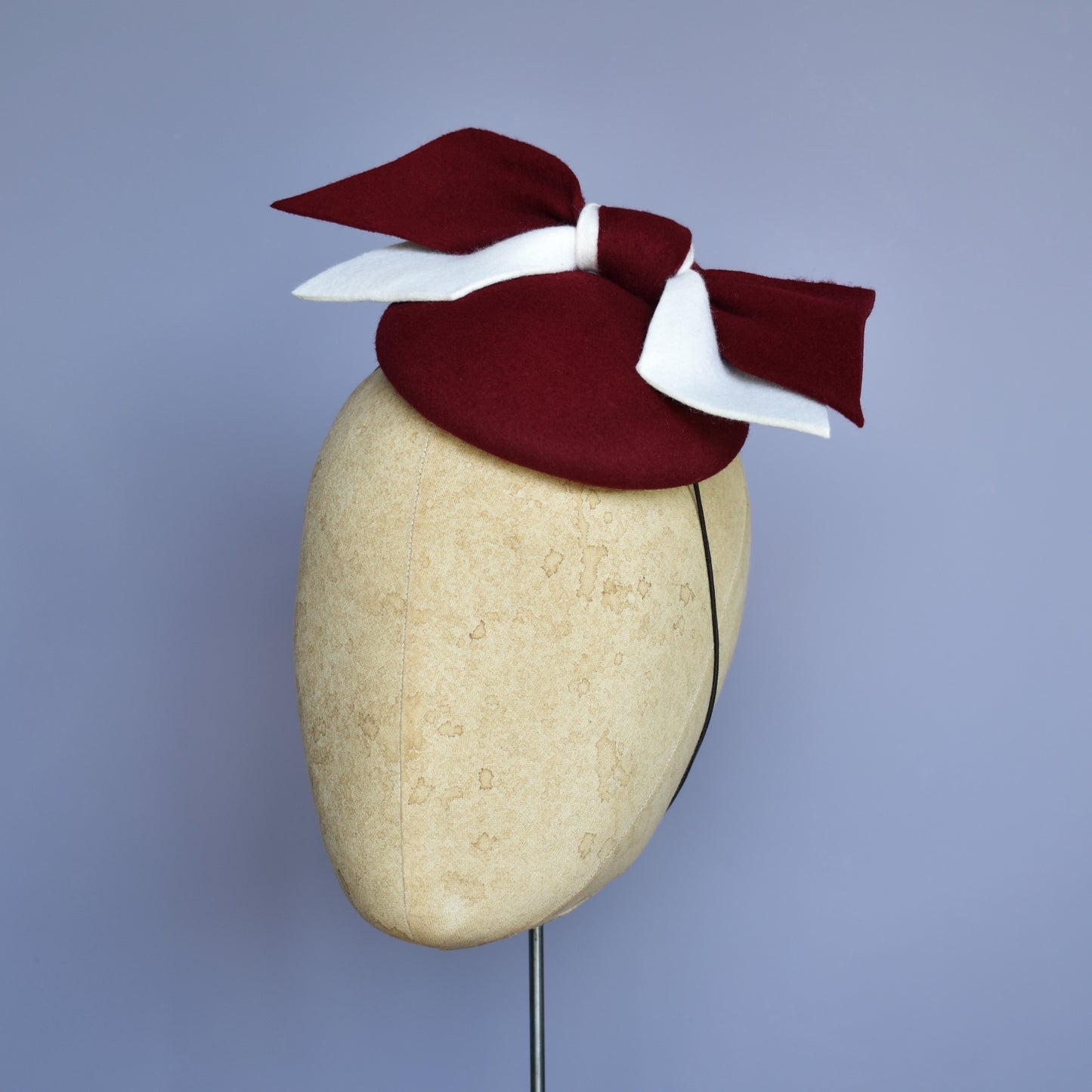 RITA - Burgundy & White