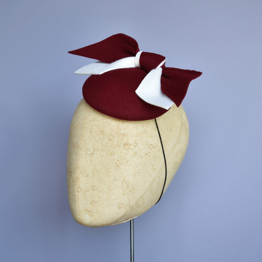 RITA - Burgundy & White